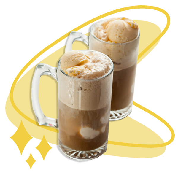 Two Root Beer Floats